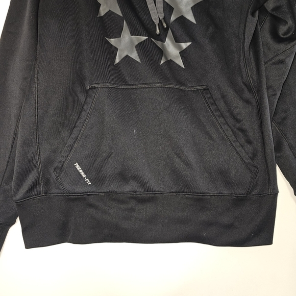 NIKE Men's Black Sweatshirt Hoodie Kangaroo pocket size Midium - Picture 2 of 11